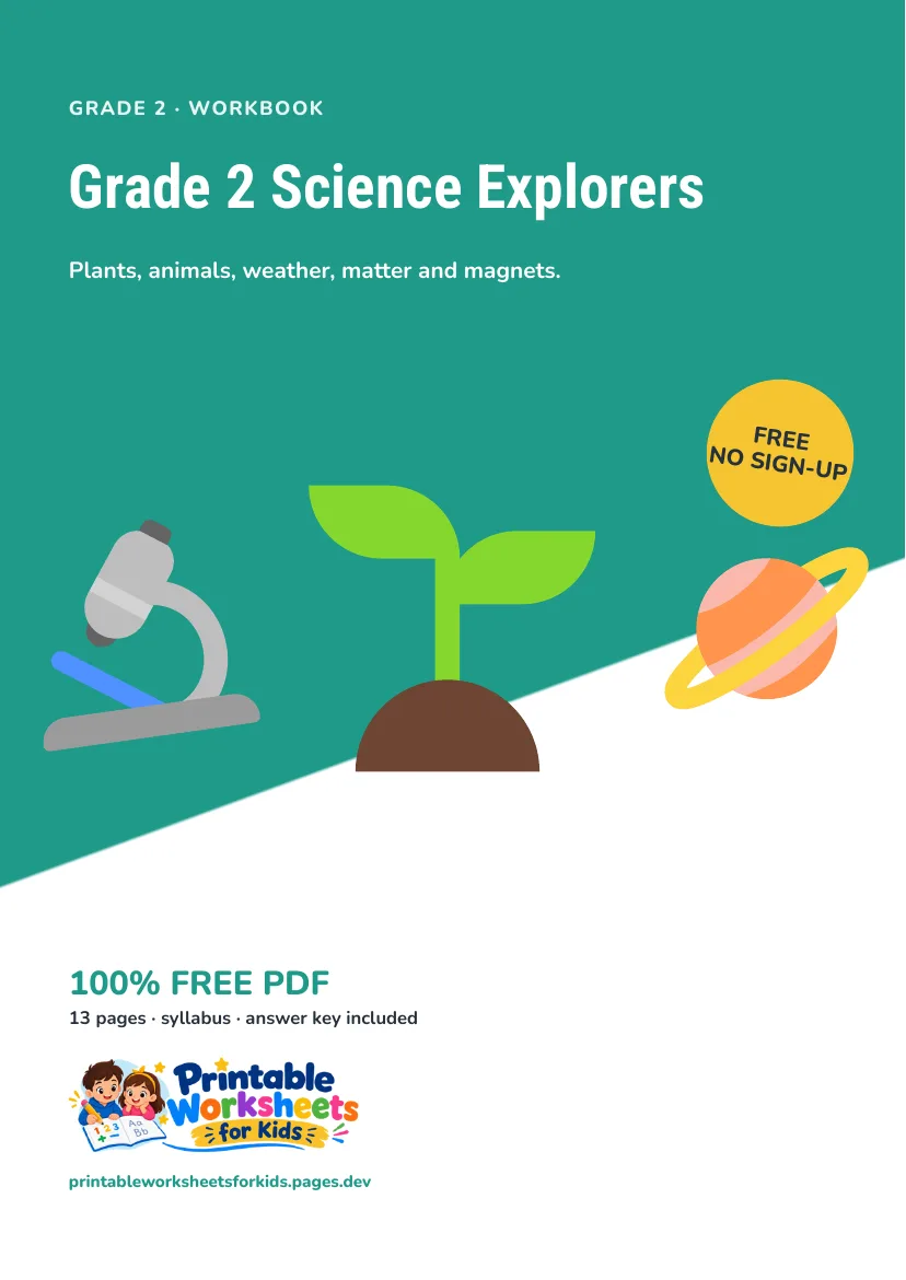 Grade 2 Science Explorers workbook cover