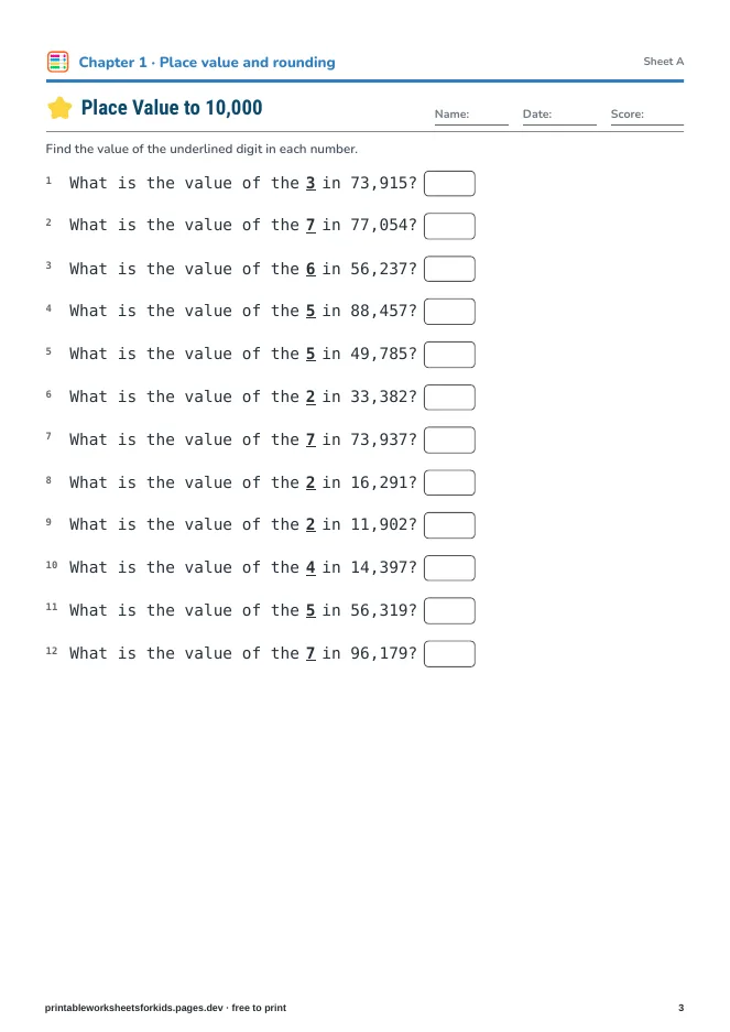 Grade 4 Math: Multi-Digit Operations – Practice sheet
